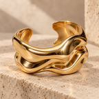 Sculptural Cuff Bracelet