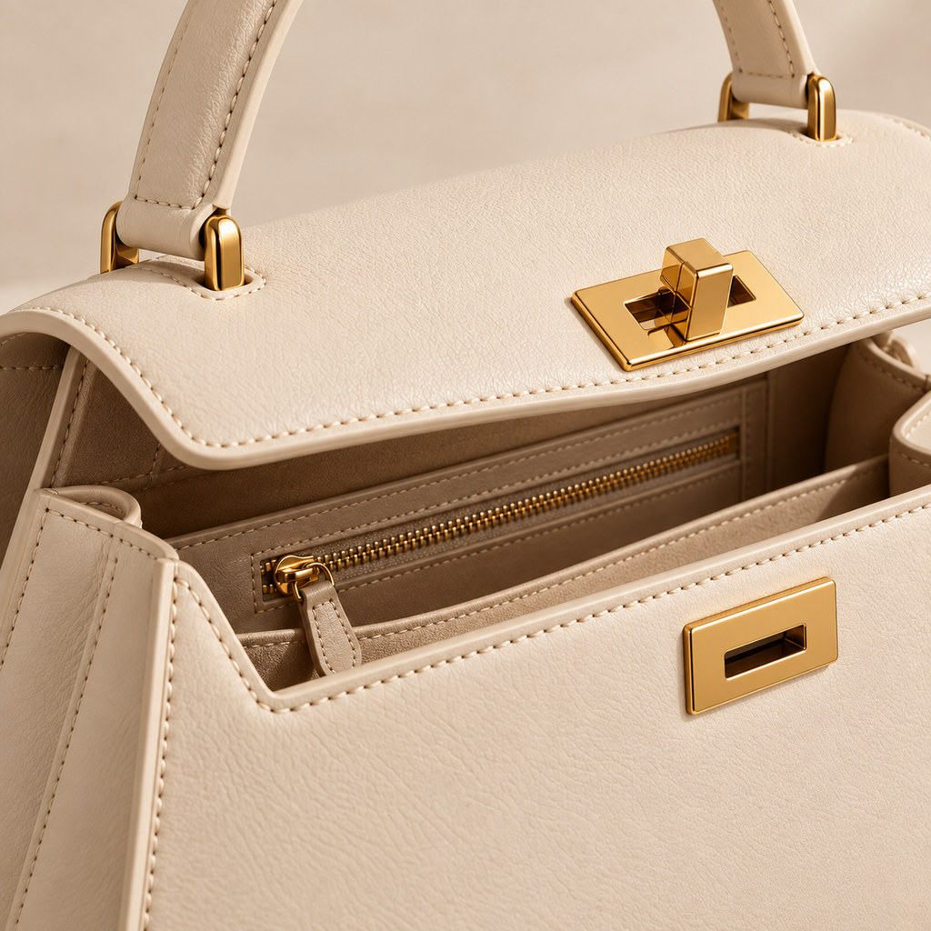 Structured Top-Handle Bag